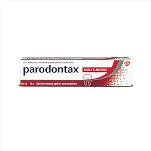 Parodontax Daily Fluoride Toothpaste For Daily Protection Against Gum Problems, Maintains Oral Hygiene With Strong Teeth And Fresh Breath, 75g