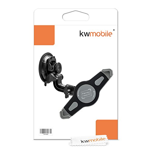 kwmobile KFZ Scheiben Halterung für Samsung Galaxy Tab A 10.1 (2016) T580N / T585N – PKW Auto Halter mit Saugnapf in Schwarz - 7
