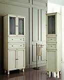 Columna vitrina de baño Mara A30 Marfil de madera