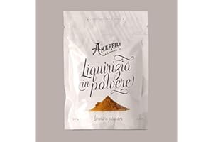 Lucgel Srl 500 gr Poudre de réglisse 3/6% AMARELLI pour infusions de crème glacée sucrée | Pâtisserie artisanale