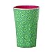 Produktbild rice Becher Melamine Two Tone Latte Cup Marrakesh Print MAX Temp. 90C (Green & Turquoise innen Bubblegum Pink)