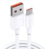 ScHitec 6A 120W USB-A to Type-C Hızlı Data ve Turbo Fast Şarj Kablosu Beyaz K292