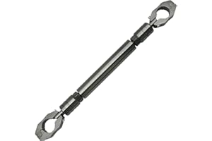 Flylin Universal Motorrad Lenker 22mm Aluminium Balance-Stange Einstellbare Balance Bar, Motorradzubehör zur Lenkers für Offroad Motorrad Titan, Schwarz, Gold