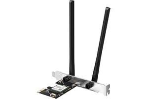 ‎MERCUSYS MERCUSYS MA80XE TP-Link WiFi 6 WLAN-Karte PCIe AX3000Mbps, Bluetooth 5.3, Dual-Band (5 GHz/2,4 GHz), Intel Wi-Fi 6E, WPA3, MU-MIMO, OFDMA, WLAN-Karte PC, Festplatte, Windows 11/10, Wi-FI 6 AX3000