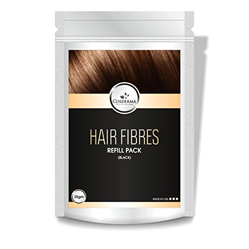 Hair Building Fiber Refill Pack 25gm, HAIR CONCEALER BLACK RS.320 (47.00% Off) - Amazon