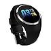 Produktbild Bluetooth Smart Watch, Herzfrequenz-Monitoring-Aktivität Monitor IP67 Wasserdicht Ladies Watch Men Es Fitness Tracker Kalorien Pedometer Schlaf Kompatibel Android Und Iphone Black,Black