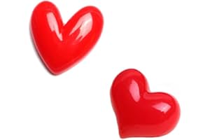 Sunjiaqi Love Heart Brooch - Red Lapel Pin, Scarf Clip, Safety Pin Badge for Women Girls - Shawl Corsage for Wedding Party Clothes Accessories