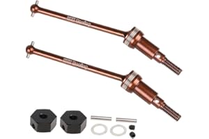 JOYSOG Metal RC Drive Shaft Joint for Arrma 1/18 Granite Grom RC Front/Rear Universal Driveshaft Upgrade Parts(2Pcs)