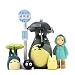 Produktbild Haushele OFD Anime Chinchilla Regenschirm Totoro Bus Station Micro Landschaft Puppe Schatten Blau Drachen Katze Micro Landschaft Dekoration(H04)