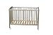 Combelle Lit d'enfant avec roulettes 60x120 Laque Gris Clair