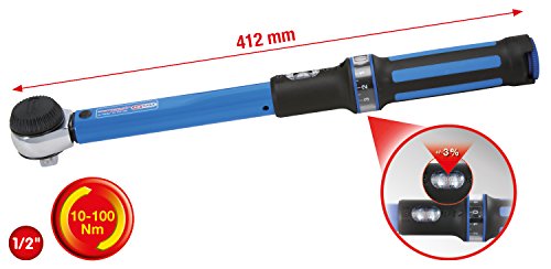 KS Tools 516.1432 1/2 Zoll Ergotorque Precision Drehmomentschlüssel mit Drehknopf-Umsteck-Ratschenkopf, 10-100 Nm - 2