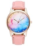 JSDDE Uhren,Fashion Cute Candy Farbe Damen Armbanduhr Sternenhimmel Farbverlauf 