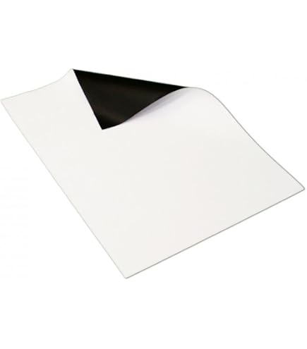 5 X Magnetfolie DIN A4 Format, Farbig Sortiert - 0,8mm X 297mm X