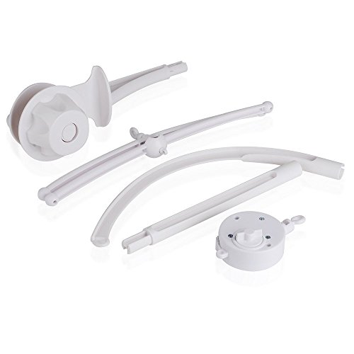 Esonstyle Kind Krippe Mobile Bett Glocke Halter Arm Bracket + Wind-up / Auto Music Box Mutter Schraube Sets Rotary Box Mobile für Baby-Kinder (66CM) - 3