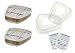 Produktbild 3M 6051 Filter A1 gegen Organische Dämpfe (1 Paar / 2 Stück) + 3M 501 Filterdeckel + 2 x Reinigungstücher von SmartProduct - Bundle