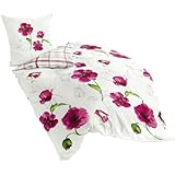 Bierbaum 6404_01 Mako-Satin-Bettw&auml;sche Dessin, 135 x 200 cm und 80 x 80 cm, rosa 01