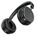 Produktbild HOTUCG Bluetooth Kopfhörer Over Ear, Noise Cancelling Over Ear Kopfhörer Wireless Headset Kabellos Hi-Fi Stereo Studiokopfhörer mit Mikrofon, 3,5mm Audiokabel, Snug Earmuffs, 20 Std. Laufzeit, Schwarz