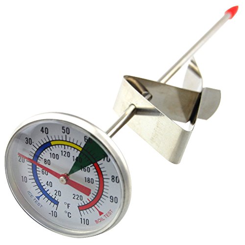 Milk Thermometer and 600ml Milk Jug For Perfect Barista Style Coffee