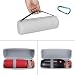 Produktbild Meijunter Schutzhülle Tragbar Tragen Hart Etui Hülle Schale Stoßfest Beutel Tasche Case Cover Bag für JBL Pulse 3/ JBL Charge 3 Bluetooth-Lautsprecher(Farbe grau,Platz für Ladegerät und Kabel)