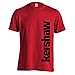 Produktbild Kershaw Logo Medium Short Sleeve Tee Shirt; Basic Red Crew Neck T-Shirt Made with 100% Cotton; Black Kershaw Logo Vertical on Side; Tag-Free Neck Label; Pre-Shrunk; Unisex; Multi-Sized