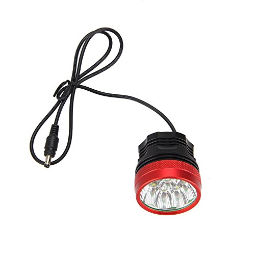 Ponatia Scheinwerfer für Mountainbike, 9 Cree XM-L T6, 15.000 Lumen + Solar-Rücklicht + Ladegerät zum Laufen, Angeln, Camping, Radfahren - 5