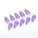 Teenitor 20 Pieces Toenail Nail Art Soak Off Clip Cap 10 Pcs Reusable Toe Nail UV Gel Polish Remover Clip and 10 Pcs Finger Nail Remover Wraps Tool Purple