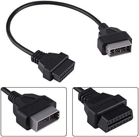 Daozea 14 Pin to 16 Pin OBD2 Adapter Connector Diagnostic Cable for Nissan