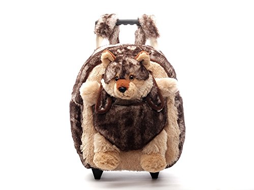 Preisvergleich Produktbild Inware, Wolftrolley, 35 cm, braun, Plüschtrolley
