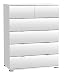 Produktbild Kommode Laika weiß B 80 H 102 cm Kinderzimmer Jugendzimmer Schlafzimmer Babyzimmer Sideboard Anrichte Schrank Schubladenkommode Aufbewahrung