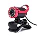 Produktbild Full HD Webcam, Video Calling and Recording, Digital Web Camera mit Mikrofon, Stream Cam für PC, Laptops und Desktop,Red