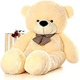 AVSHUB Soft Toy Teddy Bear 4 Feet for Girl Lovable Huggable Teddy Bear | Plushie Soft Toys for Kids | Plush Soft Toys for Baby Boys and Girls Kids - Teddy | Birthday & Valentine Gift (Cream)