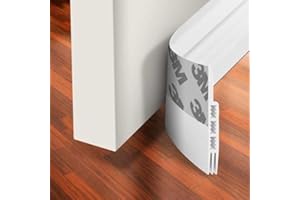 Simple Fix Zugluftstopper für Türen - 100 cm - 2 Stücke - Türdichtung - Zugstopper Haustür und Fenster, Windstopper - Tür Dichtungsband Selbstklebend und Isolierend - Weiß