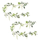 blumengirlande künstlich Lieferumfang: 2 Stück künstliche Blumenranken; Größe der einzelnen Ranken 200 cm Länge