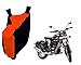 Auto Pearl Premium Quality - 100% Water Proof Orange Blue Bike Body Cover With Mirror Pockets, Buckle Belt, Carry Bag For - Royal Enfield Classic Chrome RS.1199.00