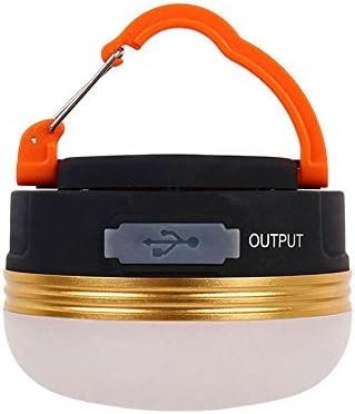 Rechargeable Camping Lantern, YOCZOX Magnetic Portable Hanging Tent Campsite Light, CREE XPG 300 Lumens Ultra Bright LED Outdoor Camping Lanterns, 3W, 1800mAh Power Bank, USB charging, IP65 Waterproof, Flashlight with 3 Modes for Hiking, Backpacking, Fishing, Cycling &amp; Emergencies (Warm White)