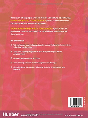 Book's Cover of Fit Furs Goethe-Zertifikat: A2 Book & CD