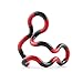 Price comparison product image Jiacheng29 Fiddle Toy Autism Anti-Stress ADHD EDC Sensory Finger Hand Fidget Toy Stress Relief Toys Adult Kids (One size, Red + Black)