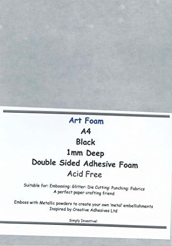 Creative Adhesives Black Art Foam Sheet (1mm Deep)