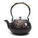 Produktbild Cast Iron Teapot Tetsubin Japanese Cast Pot Tea Kettle For Tea Brewing Copper Lid Plum Flower about 44 Oz/1.3L
