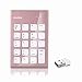 Produktbild Wireless Nummernblöcke, Hi-azul Tragbar Schlank 2.4G Wireless Mini Numpad Nummernblock Numerische Tastatur für Laptop Desktop PC Notebook, Vollgröße 19 Schlüssel mit großen Briefe Drucken (Rose Gold)