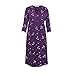 Heavenly Bump Women's Maternity Oriental Print Wrap Dress - Purple 14