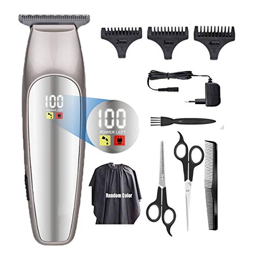 MXIN Tondeuse Cheveux Hommes Professionnel, Tondeuse Barbe Rechargeable sans Fil pour Le Style de Cheveux, Barbe Rasage et épilation du Corps, Bon pour Les Hommes, Enfant ou la Famille d'Utilisation