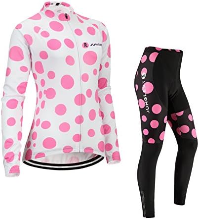 [3D pad][Type:Set size:M] Jerseys Sleeve vest Long breathable Cycling New Jersey performance Women perspiration windbreaker