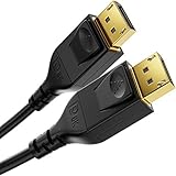 Cable deleyCON DisplayPort (DP a DP) 4K 8K UHD 1,4 HBR3 DSC HDR 10 Tasa de transferencia de hasta 32,4 Gbps UHD con 8K@60Hz o 4K@120Hz