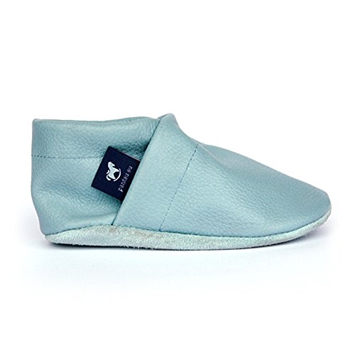 pantau.eu Kinder Lederpuschen Krabbelschuhe Babyschuhe Lauflernschuhe Unifarben