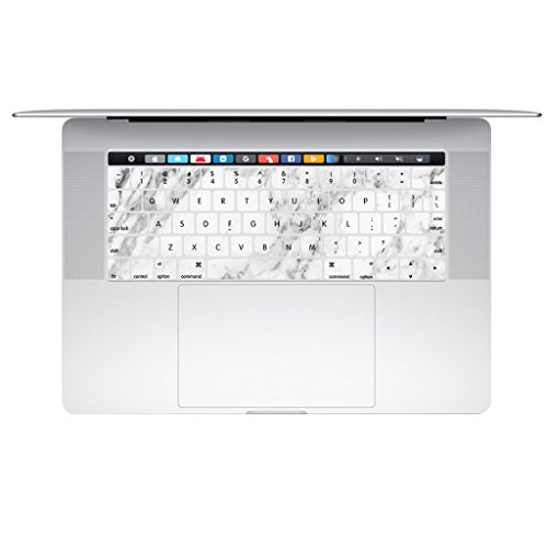Case MacBook New Pro 13 Retina Hülle ,iCasso White Marble Ultra Slim Dünn Kratzfeste matt rutschfest Hartschale Kunststoff Schutzhülle Snap case für MacBook New Pro 13 Zoll Retina (Modell: A1706 / A1708) - 5