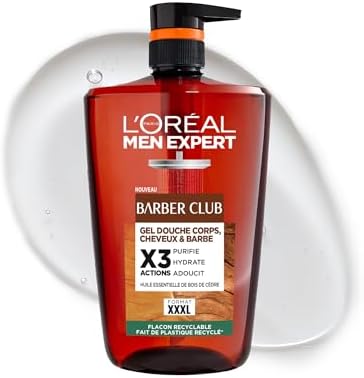 L'Oréal Paris Men Expert Barber Club Gel Doccia 3 in 1 XXL 1L