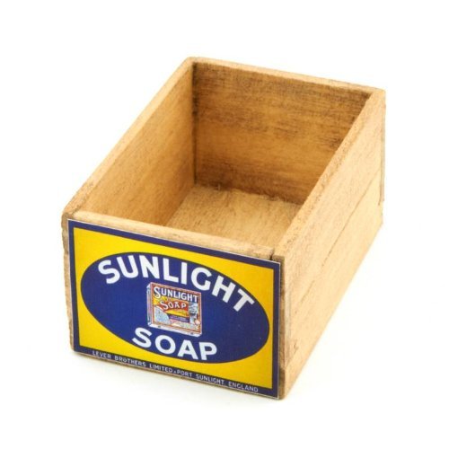MyTinyWorldDolls House Sunlight Soap Wood Shop Stock Box