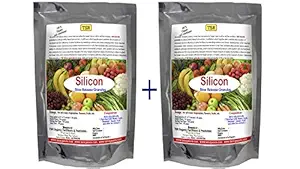 TSR Organic Fertilisers & Pesticides All Purpose Silicon Slow Release Fertilizer Growth Granules Enriched with Seaweed Extract; Humic; Fulvic and Amino Acid and Bio Extracts; 850 g + 850 g