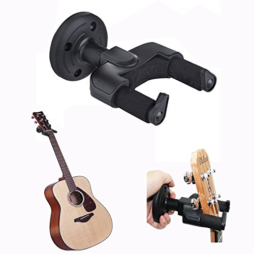 Cisixin Supporto Gancio Montaggio a parete della chitarra, Ganci Appendi per Chitarra Elettrica Basso Ukulele Violino